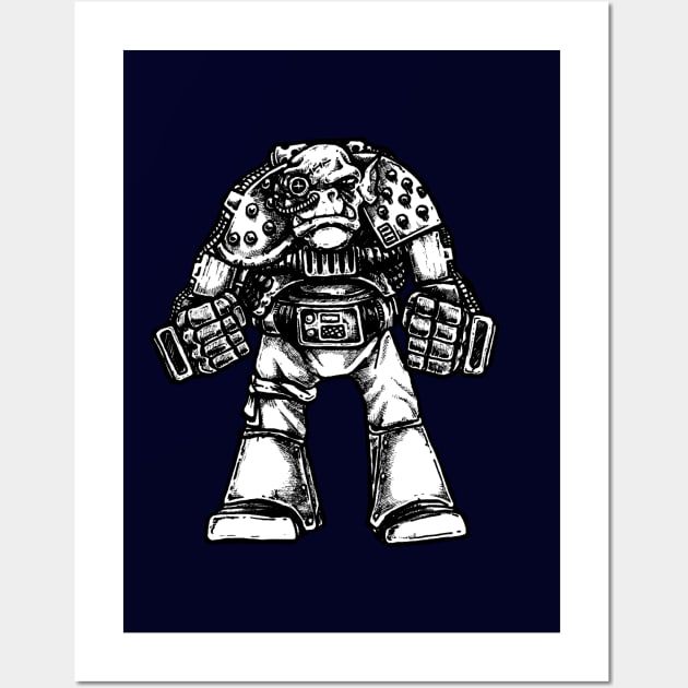 Ork in power armour Wall Art by Spevna